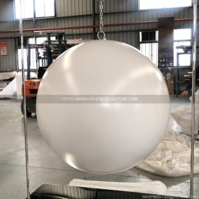 1200mm large stainless steel white sphere garden decorative sphere