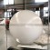 large stainless steel white sphere garden decorative sphere