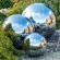 Garden decoration stainless steel hollow sphere mirror metal ball