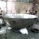 Large outdoor waterscape decoration mirror stainless steel dome hollow hemisphere