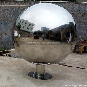 1000mm 1600mm large stainless steel mirror polished hollow sphere with base  1000mm 1600mm large stainless steel mirror polished hollow sphere with base