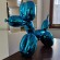 Mirror polished stainless steel balloon dog sculpture