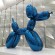 Mirror polished stainless steel balloon dog sculpture