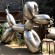 Mirror polished stainless steel balloon dog sculpture