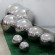 garden decorated stainless steel hollow sphere