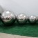 garden decorated stainless steel hollow sphere