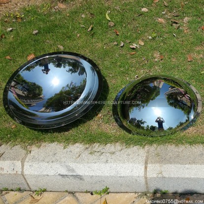 Stainless steel Mirror polished concave disc dome