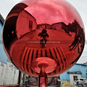 900mm Red stainless steel sphere
