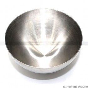 Stainless steel hemisphere brushed Stainless steel hemisphere brushed