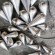 Modern Art Mirror Polished Stainless Steel Drops Sculpture