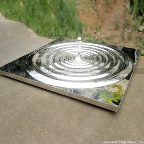 Stainless steel water wave sculpture Spray sculpture Stainless steel water wave sculpture Spray sculpture
