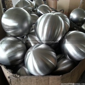 Brushed stainless steel Hollow balls Brush steel sphere