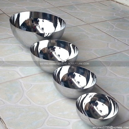 Internal polished mirror stainless steel hollow hemisphere Internal polished mirror stainless steel hollow hemisphere
