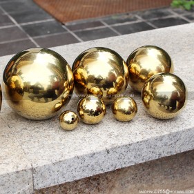 63mm 76mm 80mm 100mm 150mm Gold Stainless Steel Gazing Ball Colored steel sphere  63mm 76mm 80mm 100mm 150mm Gold Stainless Steel Gazing Ball Colored steel sphere