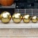 Gold Stainless Steel Gazing Ball Colored steel sphere