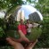 polished mirror stainless steel hollow sphere staring ball