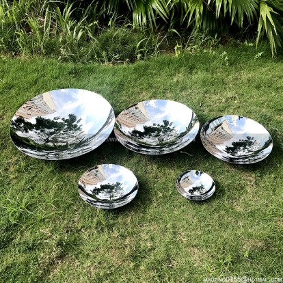 300mm 200mm 100mm stainless steel mirror polished concave disc