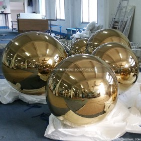 Stainless steel golden sphere electroplated steel ball