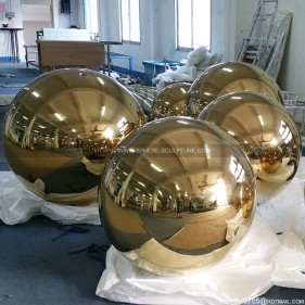 Stainless steel golden sphere electroplated steel ball Stainless steel golden sphere electroplated steel ball