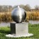 stainless steel sphere water feature Fountain