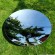 Mirror polished metal round concave disc