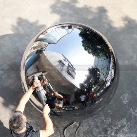 1.6M 1600mm polished mirror metal hollow sphere 1.6M 1600mm polished mirror metal hollow sphere