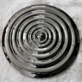 Public Art Stainless Steel Water Corrugated Mirror Plate Sculpture