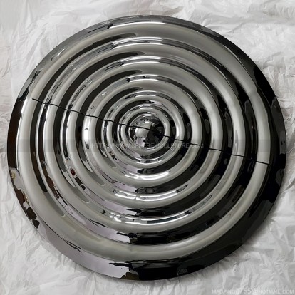 Public Art Stainless Steel Water Corrugated Mirror Plate Sculpture  Public Art Stainless Steel Water Corrugated Mirror Plate Sculpture