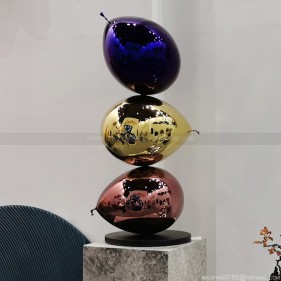 Metal Mirror Color Balloon Sculpture