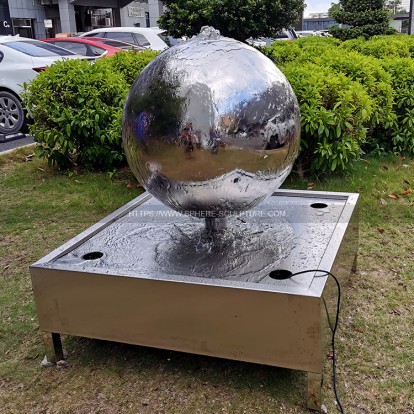 Stainless Steel Spheres Water Features for Your Garden Decoration