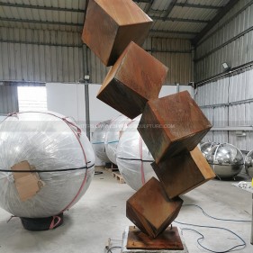 Outdoor Metal Garden Corten Steel Sculpture  Outdoor Metal Garden Corten Steel Sculpture