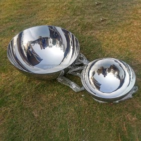 30Cm 50Cm Stainless steel Double sided polished hemisphere 30Cm 50Cm Stainless steel Double sided polished hemisphere