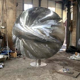 sanded no polished stainless steel ball