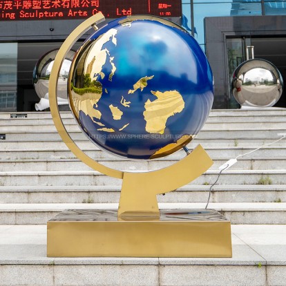 Metal World Globe Sculpture Metal World Globe Sculpture