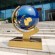 Metal World Globe Sculpture