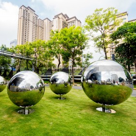 1000mm  1300mm 1600mm large Stainless steel Garden sphere