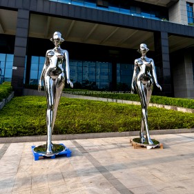 stainless steel Japan Sexy Robot sculpture