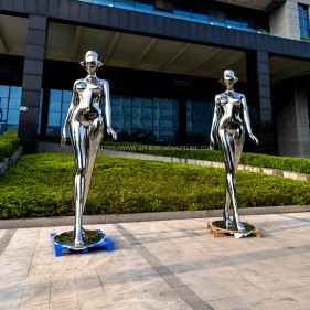 stainless steel Japan Sexy Robot sculpture stainless steel Japan Sexy Robot sculpture