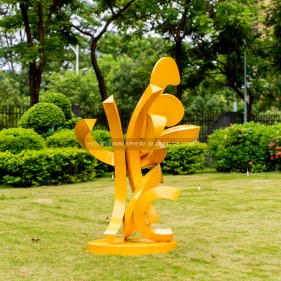 Metal sculpture public art installation Metal sculpture public art installation