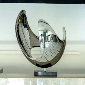 stainless steel Modern abstract sculpture, hospitality art source stainless steel Modern abstract sculpture, hospitality art source