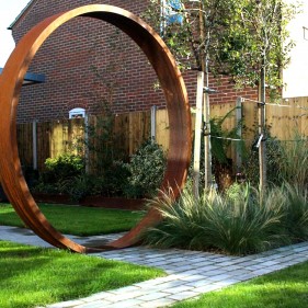 Garden Decoration Corten Steel Sculpture  Garden Decoration Corten Steel Sculpture