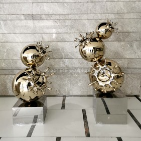 Mirror polished stainless steel water drop splash sculpture Mirror polished stainless steel water drop splash sculpture