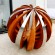 outdoor park square rusty corten steel sphere