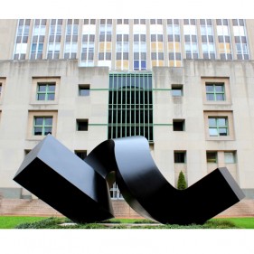 Modern Outdoor Decoration Stainless Steel Twist Sculpture  Modern Outdoor Decoration Stainless Steel Twist Sculpture