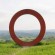 Abstract Outdoor Metal Art tow circle Sculpture