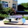 Outdoor metal polished mirror stainless steel stone sculpture