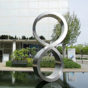 Large Outdoor Modern Abstract Stainless Steel Sculpture Large Outdoor Modern Abstract Stainless Steel Sculpture