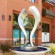 Large outdoor Modern garden stainless steel contemporary abstract sculpture
