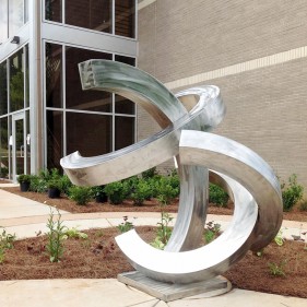 Outdoor Garden Decoration Abstract Stainless Steel Sculpture