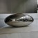 Large metal  mirror polished sphere stainless steel oval ball sculpture